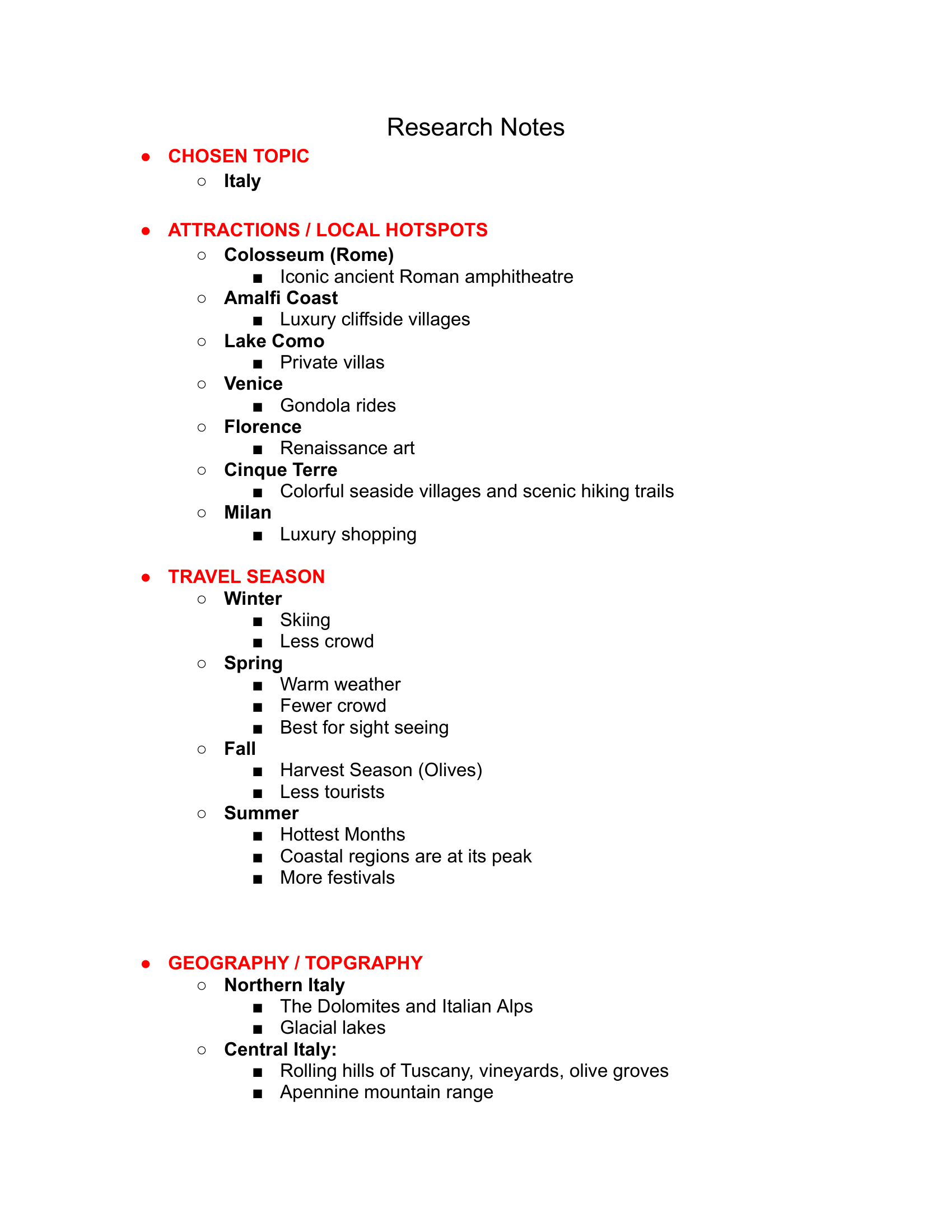 Editing timeline